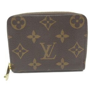 LOUIS VUITTON Zippy coin purse  Monogram canvas Brown Used unisex LV